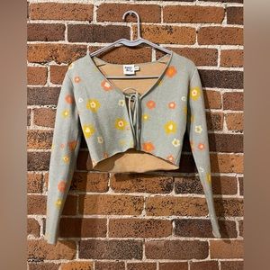 Princess Polly knit tie crop top